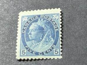 CANADA # 79--MINT/HINGED-------SINGLE-----BLUE----1899