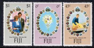 Fiji 442-444 Royal Wedding MNH VF