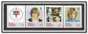 British Antarctic Territory #92-95 Princess Diana Set MNH