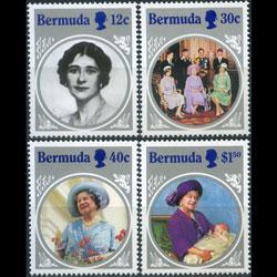 BERMUDA 1985 - Scott# 469-72 Queen Mother Set of 4 NH