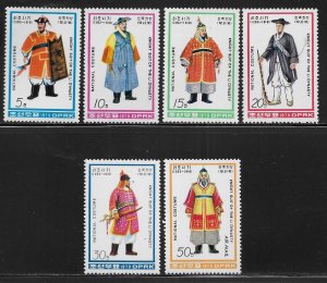 Korea N. 1844-1849 Costumes set MNH 2022 Scott c.v. $4.25