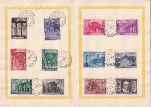 1949 - VATICAN - Basilicas - Scott #122-131 E11-E12 - Used in booklet