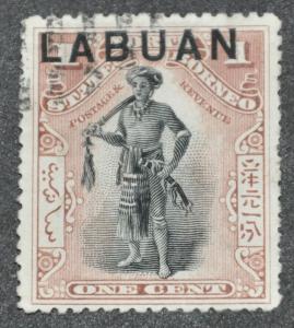 DYNAMITE Stamps: Labuan Scott #72 - USED