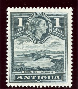 Antigua 1961 QEII 1c slate superb MNH. SG 121a.