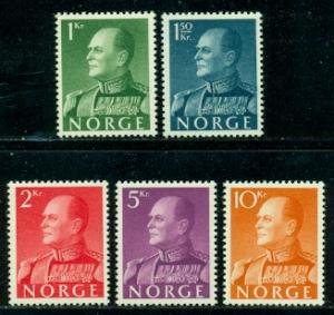 Norway #370-374  Mint VF NH  Scott $90.50