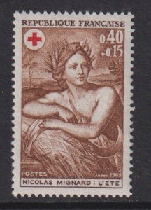 France   #B543    MNH  1969  Red Cross .  Summer 40c