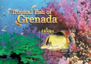 Grenada 2011 Marine Life Tropical Fish Definitive Souvenir Sheet MNH