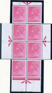 1971 Sg X851 2½p magenta with Marginal Arrows Unmounted Mint