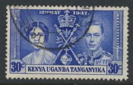 Kenya & Uganda SG 130    SC# 62  - Used    see details  Coronation 1937