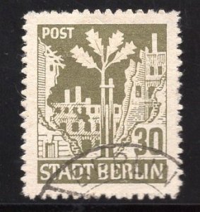 German Democratic Republic  Russian zone  #11N7a  used 1945 . 30pf Perf. 13 1/2