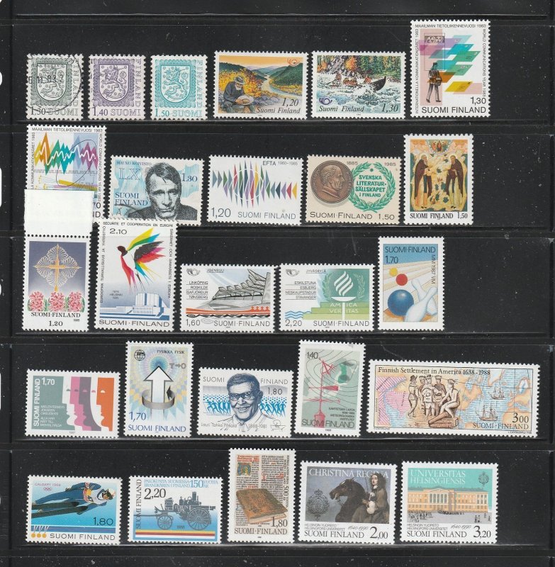 Finland Collection C - 4 scans - All the stamps are in the scans.