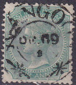 India #26B F-VF Used  CV $3.75  (Z4147)