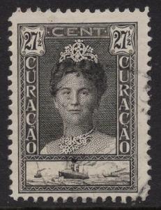 Netherlands Antilles  #103  1928 used  Curacao  Wilhelmina 27 1/2c