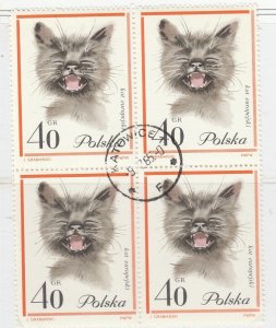 Poland Commemorative Stamps Block of Four CTOs Cancellation A20P53F2997-