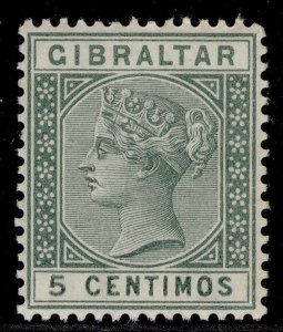 GIBRALTAR QV SG22, 5c green, M MINT.