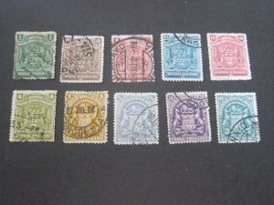 Rhodesia 1898 Sc 59-68,71 FU