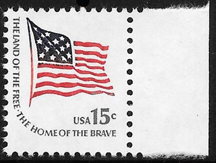 Sc 1597   15¢ Fort McHenry Flag , MNH Single