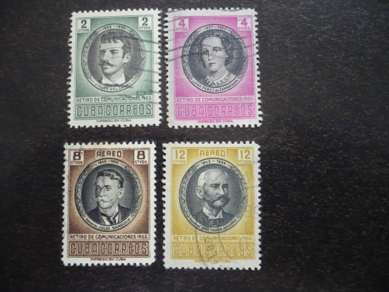 Stamps-Cuba -Scott# 553-556,C131-C133,E21 - Used Set of 8 Stamps