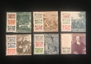 Spain, Portugal, Italy Columbus 500th Anniversary Souvenir Sheets