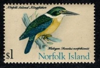 Norfolk Island - #140 Sacred Kingfisher  - MNH
