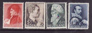 Netherlands-Sc#B77-80- id7-unused hinged semi-postal set-Portraits-1935-