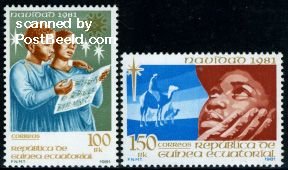 Equatorial Guinea 1981, Christmas (1981) 2v, MNH