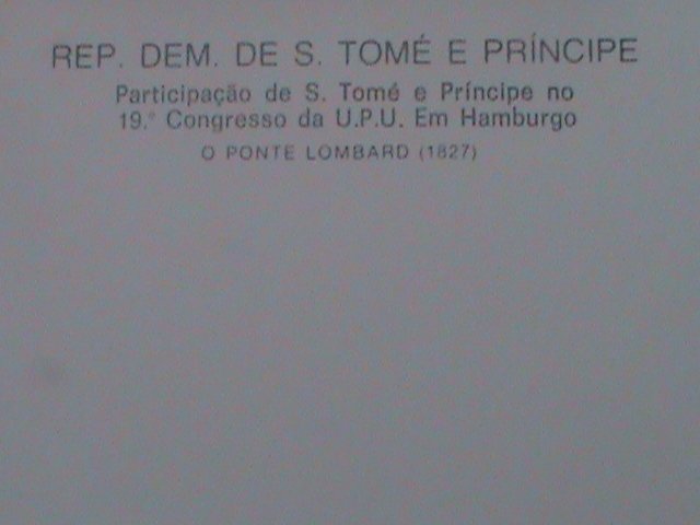 ​ST.THOMAS- 19TH CONGRESS OF U.P.U. IN HAMBURG-POSTPAID POSTCARE,MNH VF-LAST ONE