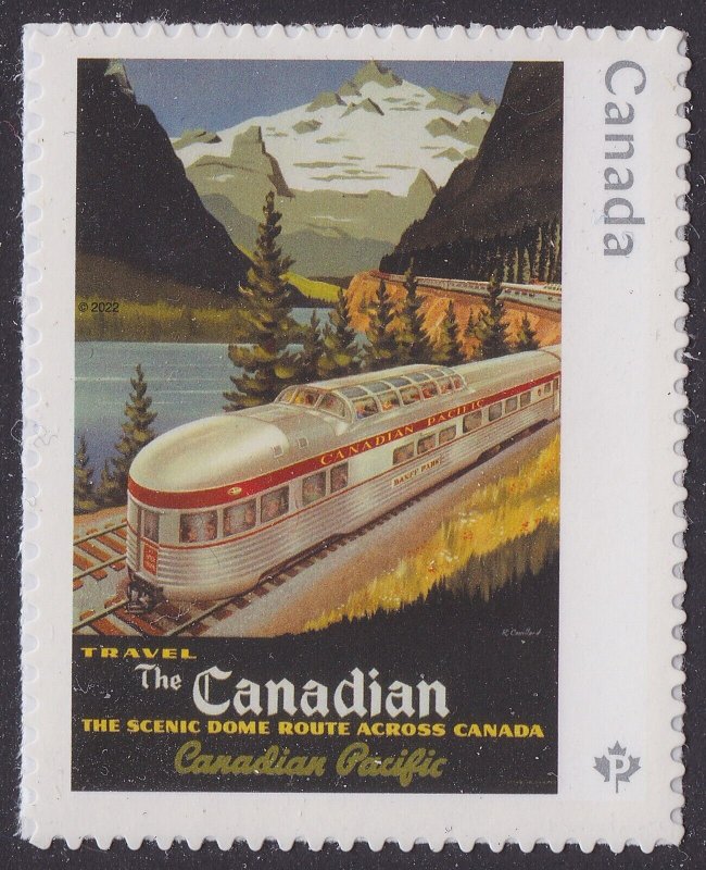 Canada 3336 Vintage Travel Posters Travel The Canadian P single MNH 2022