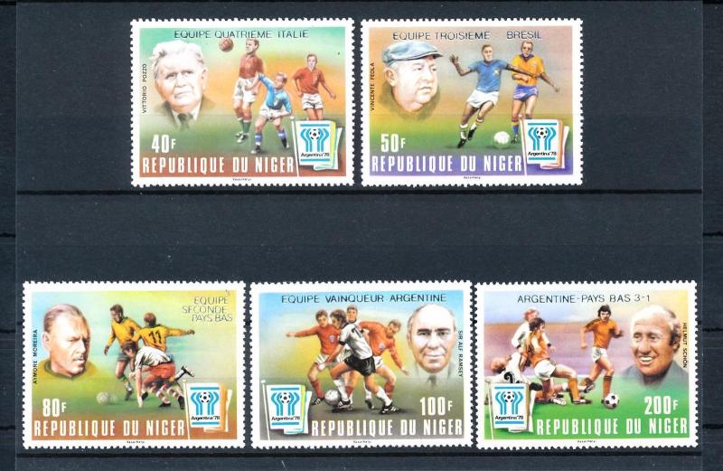 [46442] Niger 1978 Sport World Cup Soccer Football Argentina with overprint MNH