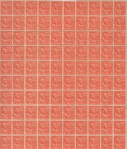 Scott 803 - Benjamin Franklin Sheet Of 100.  MNH.    #02 803sh100
