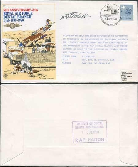 C77b 50th Ann of the RAF Dental Branch Signed by Sqn Ldr Mitchell (A)