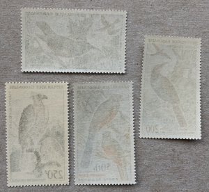 Gabon 1963-64 Birds complete set, MNH.  Scott C14-C17, CV $41.75
