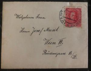 1917 Ivančice Austria Empire Cover To Vienna