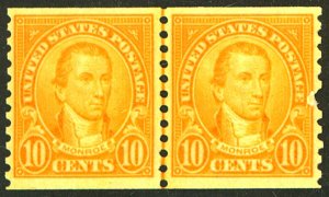 U.S. #603 MINT PAIR OG NH