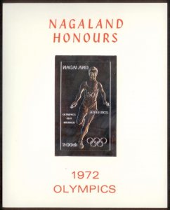 Nagaland 1972 Running Olympics Mint (Silver Foil)