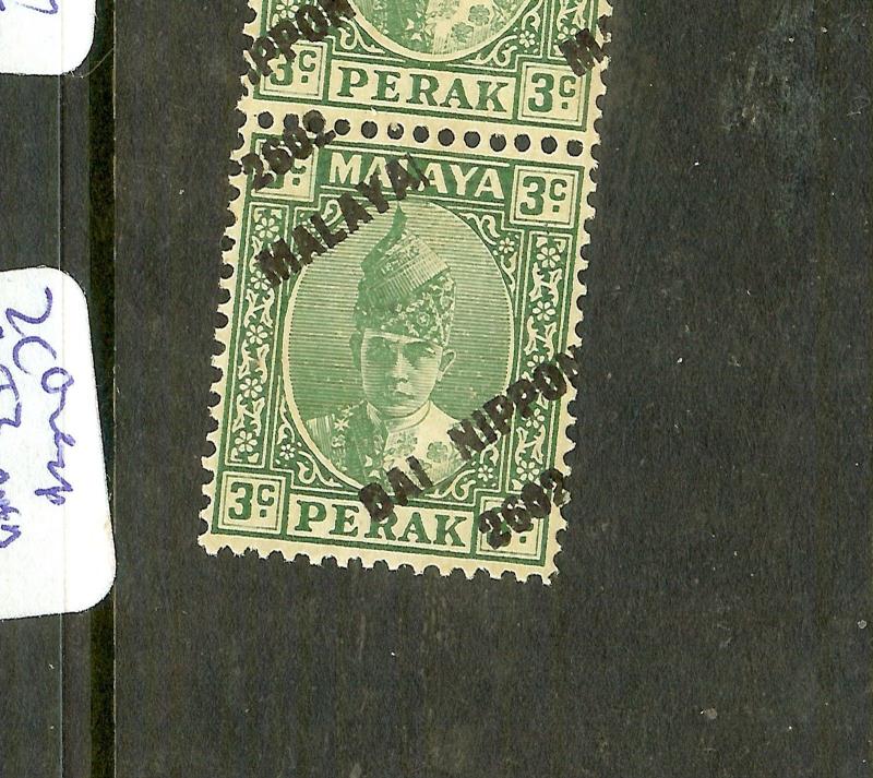 MALAYA JAPANESE OCCUPATION PERAK (P1912B) 3C DIAGONAL OVPT SGJ274 VAR  MNH