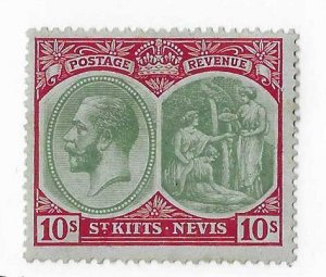 St Kitts & Nevis Sc #35  10sh OG VF