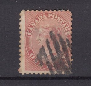 Canada QV 1859 1c Rose SG30 Fine Used BP9404