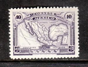 Mexico Map 512 MNH  VF