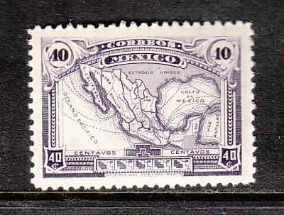 Mexico Map 512 MNH  VF
