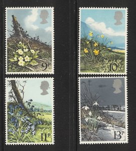 Great Britain 1979 British Wild Flowers  MNH sc 855 - 858