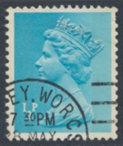 GB Machin ½p  SC# MH22 Used 2 phos bands  see details & scans