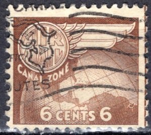 Canal Zone:  1951 Sc. # C22 Used Single Stamp