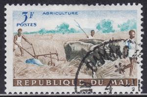 Mali 19 CTO 1961 Plowing The Fields