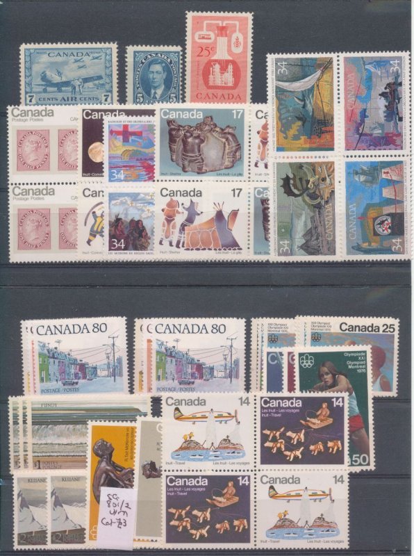 Canada GV/QE MH MNH To $2 (Apx 200+) EP1520