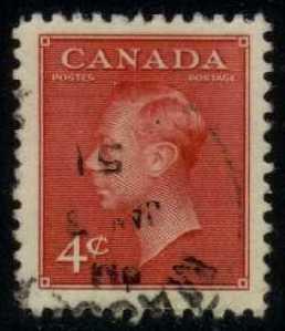 Canada #287 King George VI; Used