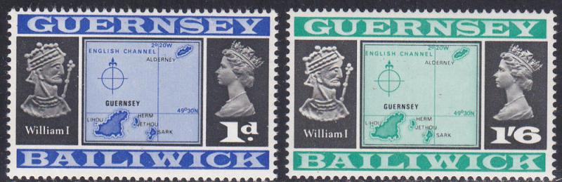 Guernsey # 28-29, Definitives, Mint LH