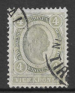 Austria Scott 85 Used - 1899 4k Emperor Franz Josef - SCV $18.00