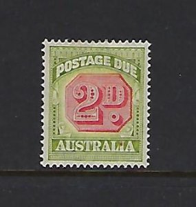 AUSTRALIA SCOTT #J66 1938 POSTAGE DUES PERF 14 1/2 X14 2P - MINT LIGHT  HINGED