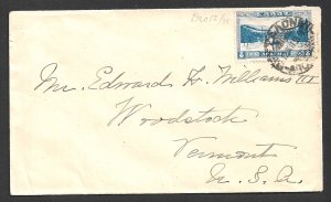 GREECE 1936 8dr Olympic Stadium P.11 1/2 on Currency Control Cover Sc 381